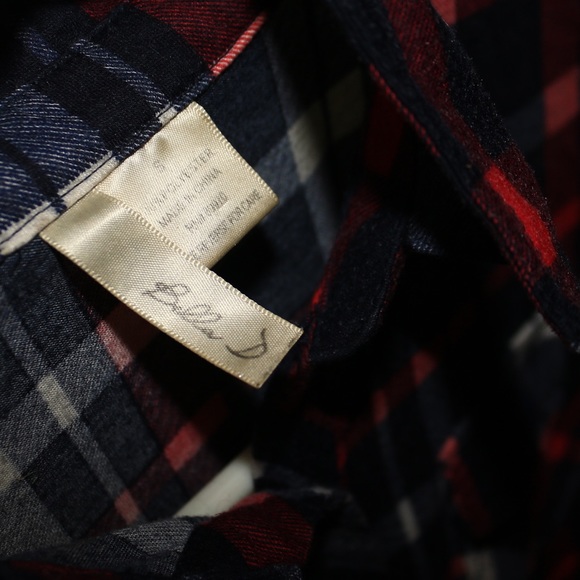 🦋 Red, White, & Blue Cute Short Sleeve Flannel - Picture 8 of 8